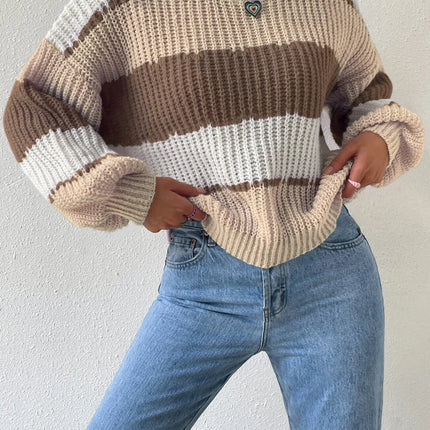 Women's Chunky Knit Oversized Pullover Sweater