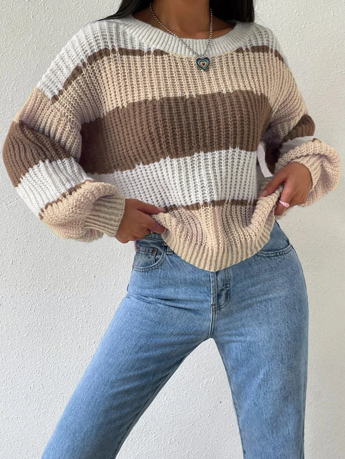 Women's Chunky Knit Oversized Pullover Sweater