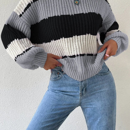 Women's Chunky Knit Oversized Pullover Sweater