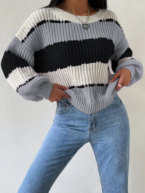 Women's Chunky Knit Oversized Pullover Sweater