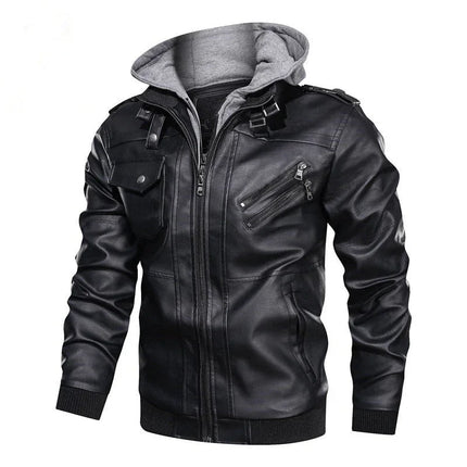 Men's Hooded Zipper Jacket Loose Fit