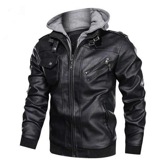 Men's Hooded Zipper Jacket Loose Fit
