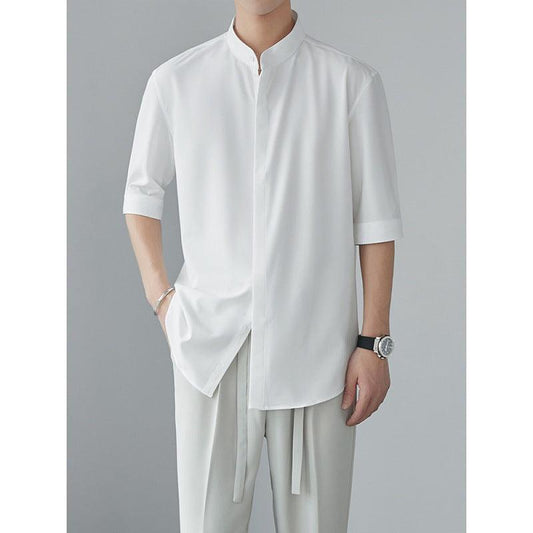 Men's Relaxed Fit Long Sleeve Shirt Lightweight Breathable Fabric
