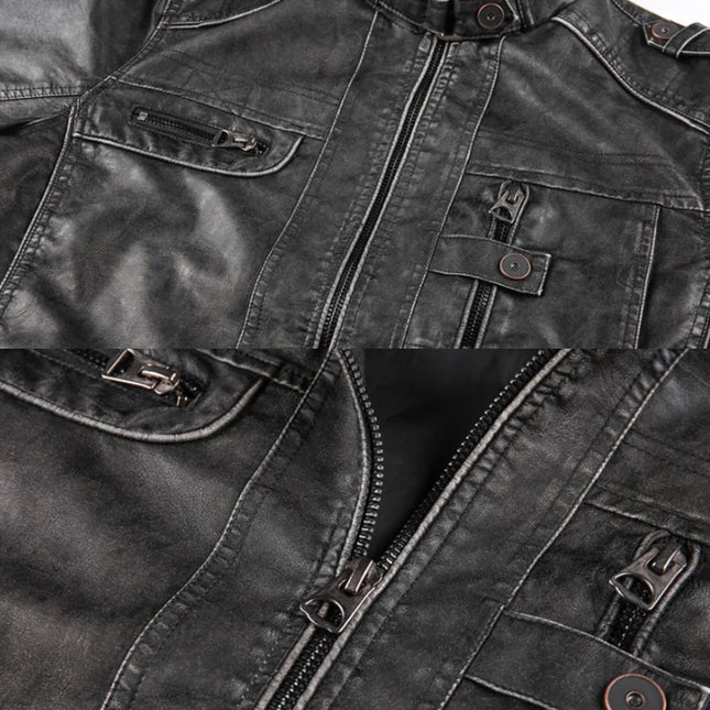 Men's Stand Collar Jacket Twill