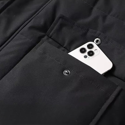 Men's Waterproof Fleece-Lined Winter Jacket