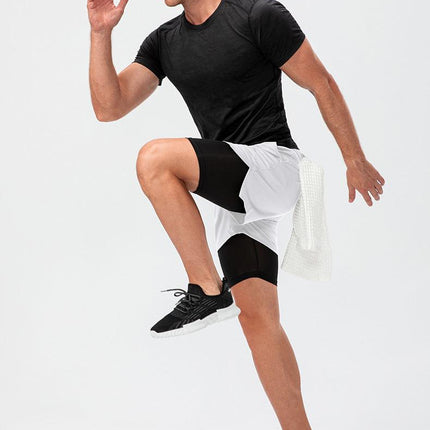 Men's Double Layer Fitness Shorts