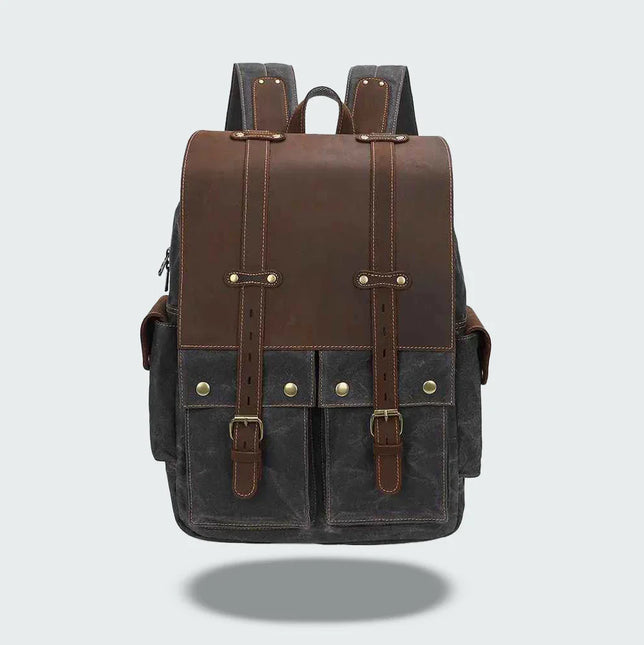 Men's Vintage Canvas Camera Backpack