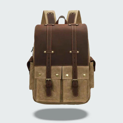 Men's Vintage Canvas Camera Backpack