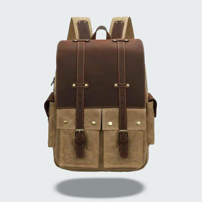 Men's Vintage Canvas Camera Backpack