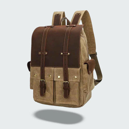 Men's Vintage Canvas Camera Backpack