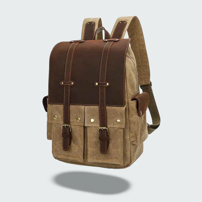 Men's Vintage Canvas Camera Backpack