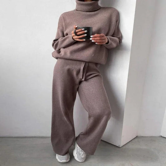 Women's Casual Sweater Set - Elegant Knit for Everyday Wear