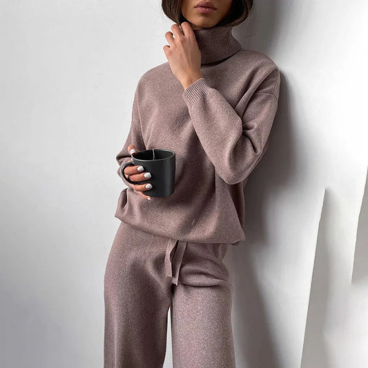 Women's Casual Sweater Set - Elegant Knit for Everyday Wear