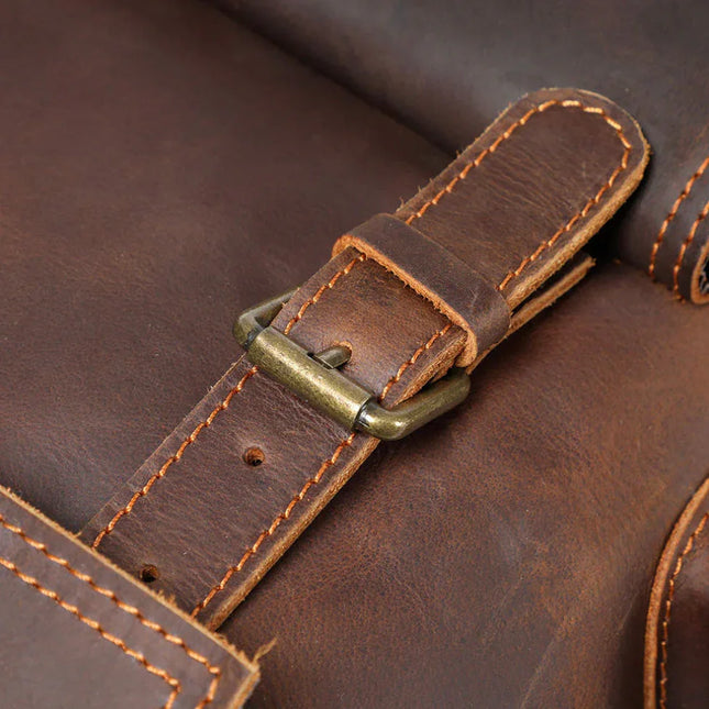 Men's Vintage Leather Backpack