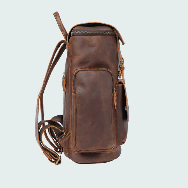 Men's Vintage Leather Backpack