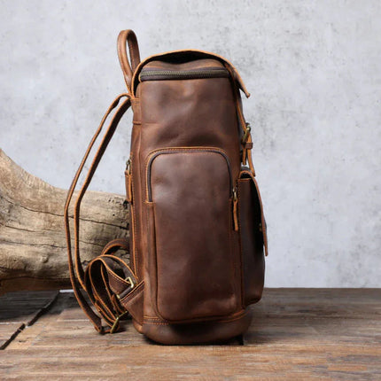 Men's Vintage Leather Backpack