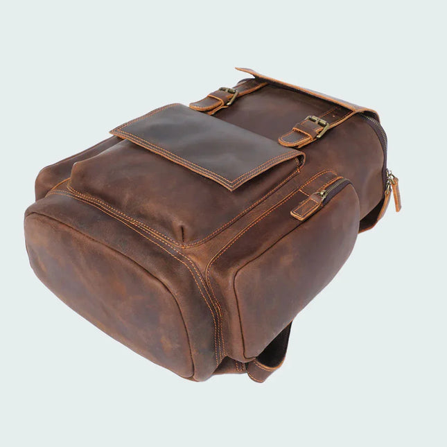 Men's Vintage Leather Backpack