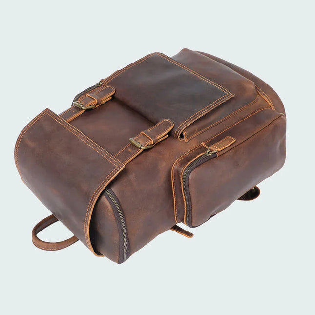 Men's Vintage Leather Backpack