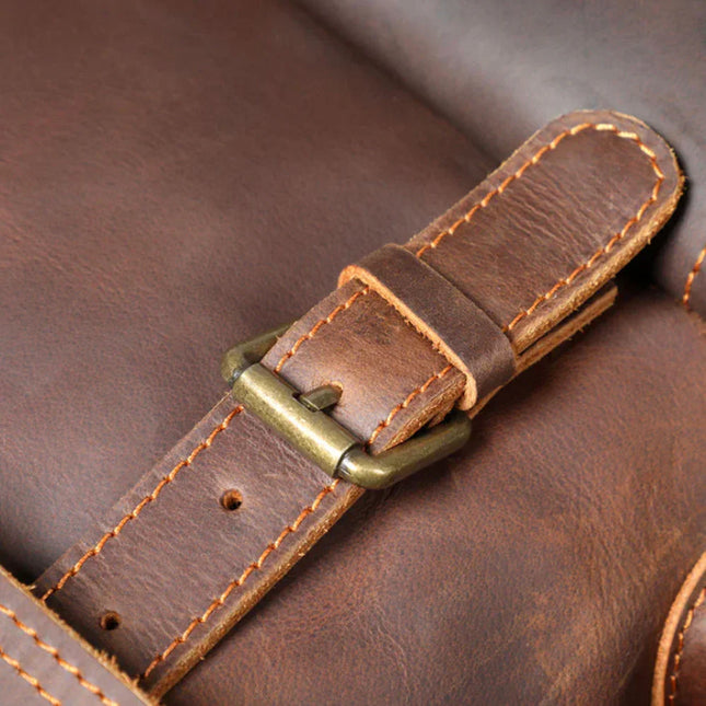 Men's Vintage Leather Backpack
