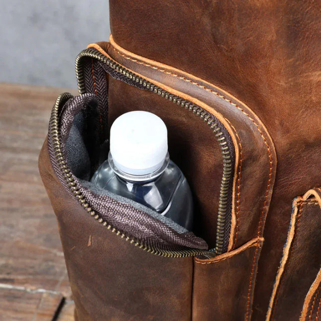 Men's Vintage Leather Backpack