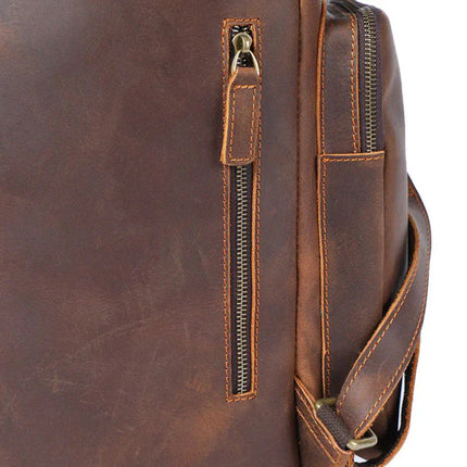 Men's Vintage Leather Backpack