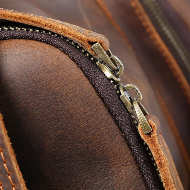 Men's Vintage Leather Backpack