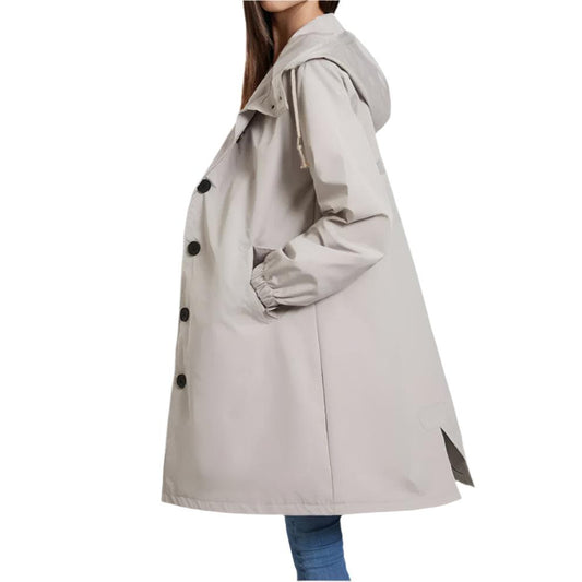 Women's Lightweight Waterproof Hooded Rain Jacket