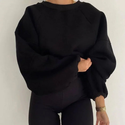 Women's Long Sleeve Loose Knit Sweater