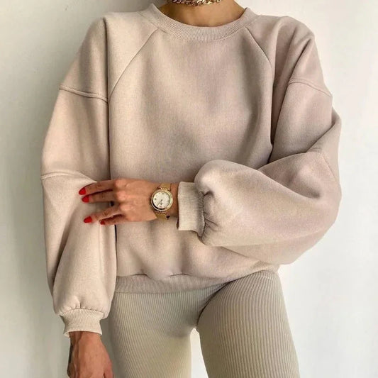 Women's Oversized Sweatshirt Soft Cotton Blend