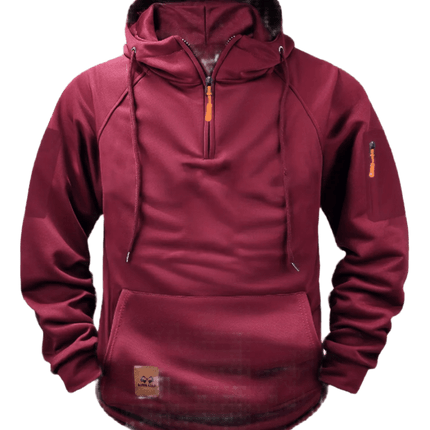 Aerlux Fleece Utility Hoodie | Multi-Pocket Loose Fit Hooded Pullover for Men & Women - northernnomad