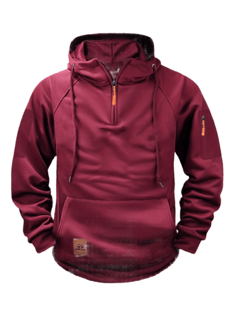Aerlux Fleece Utility Hoodie | Multi-Pocket Loose Fit Hooded Pullover for Men & Women - northernnomad