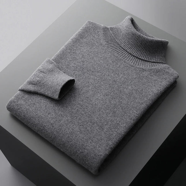 Men's Turtleneck Sweater Wool