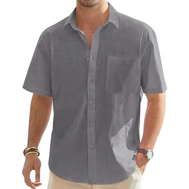 Coastal Ease Linen Shirt | Men's Lightweight Cotton-Linen Button-Down - northernnomad