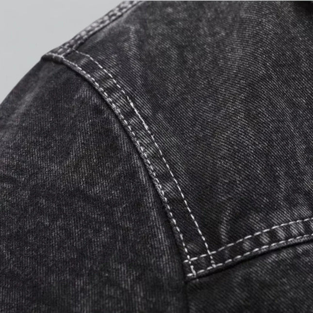 Men's Denim Jacket Fleece-Lined