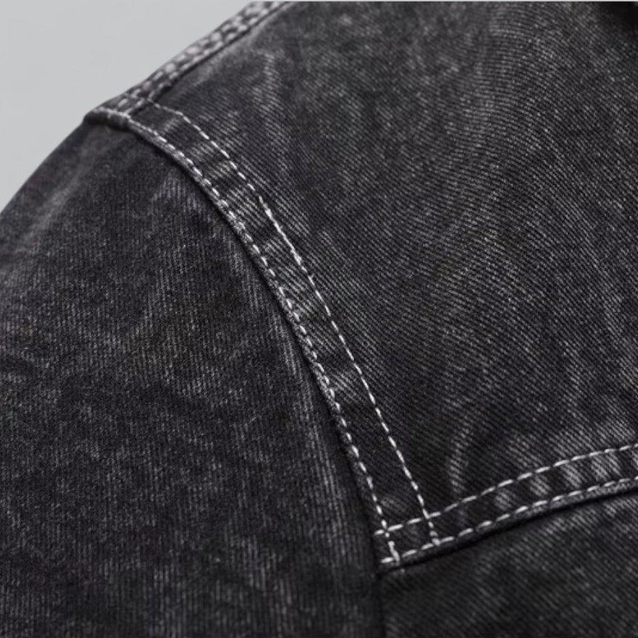 Men's Denim Jacket Fleece-Lined