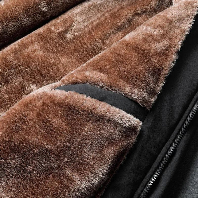 Men’s Wool Coat Fleece-Lined