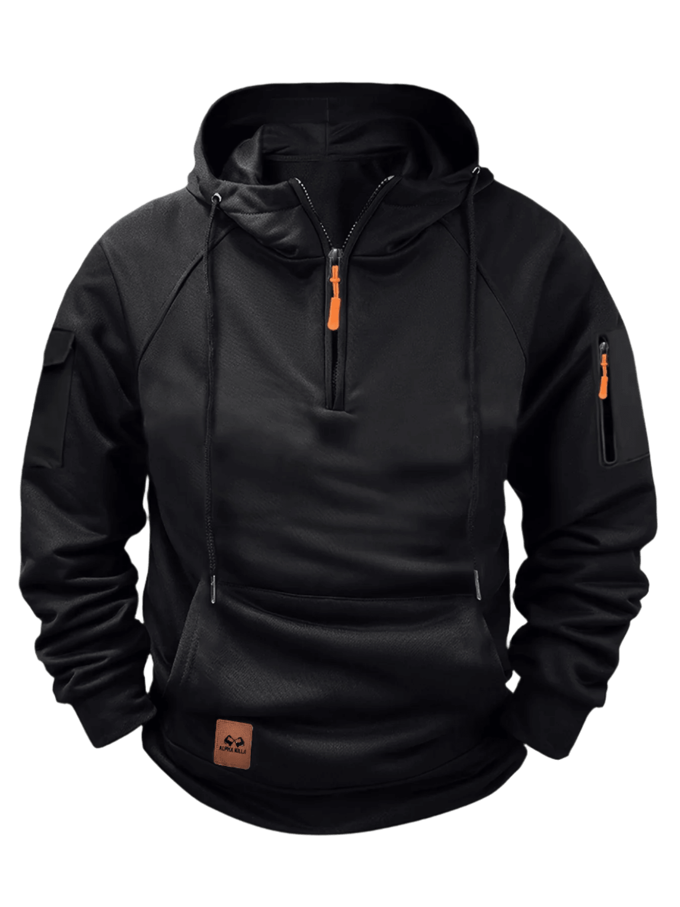 Aerlux Fleece Utility Hoodie | Multi-Pocket Loose Fit Hooded Pullover for Men & Women