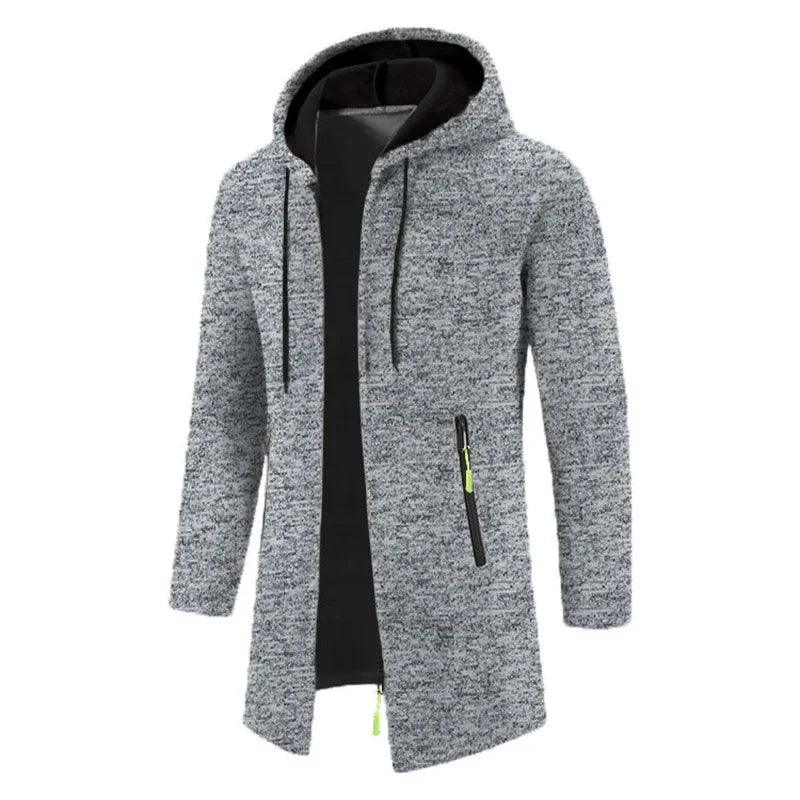 Dravik Oversized Zip Hoodie | Winter Hooded Sweatshirt Jacket for Men