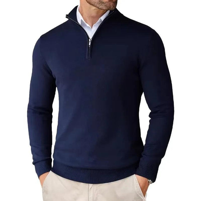 VeloForm | Men's Quarter-Zip Lightweight Pullover Sweater for Outdoor Streetwear - northernnomad
