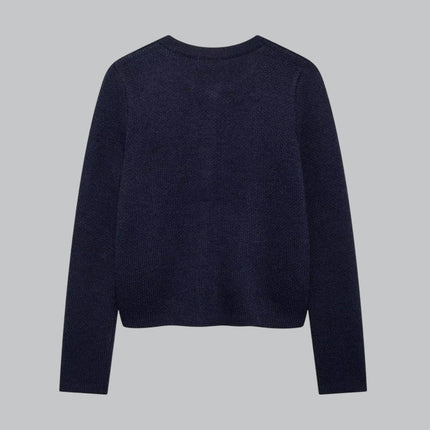 Women's Knit Cardigan with Gold Buttons