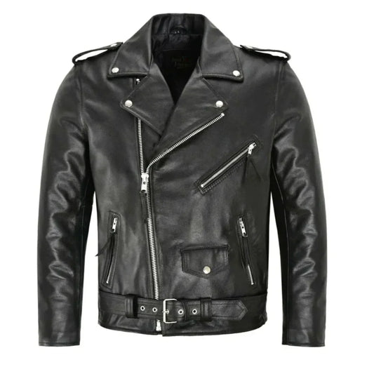 Men's Punk Rock Leather Jacket