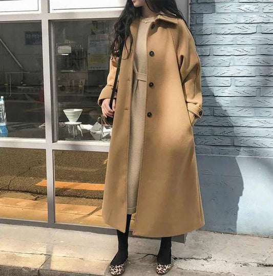 Women's Belted Trench Coat Elegant Style for Autumn/Winter