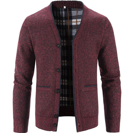 Valmere Knit Fleece Cardigan | Thick Zip-Up Autumn Winter Sweater Coat for Men - northernnomad