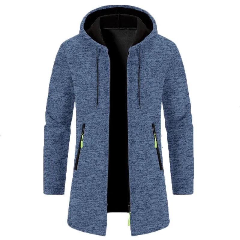 Dravik Oversized Zip Hoodie | Winter Hooded Sweatshirt Jacket for Men