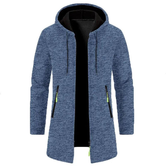 Dravik Oversized Zip Hoodie | Winter Hooded Sweatshirt Jacket for Men