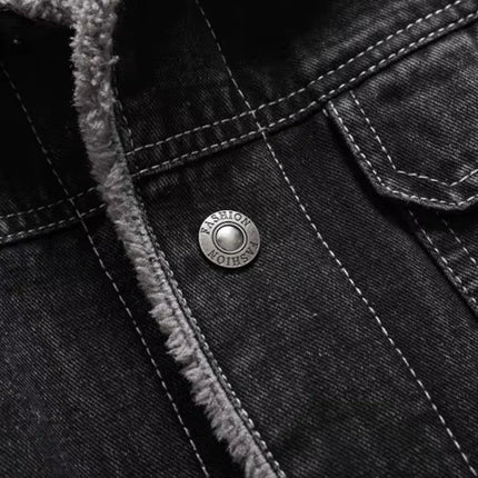 Men's Denim Jacket Fleece-Lined