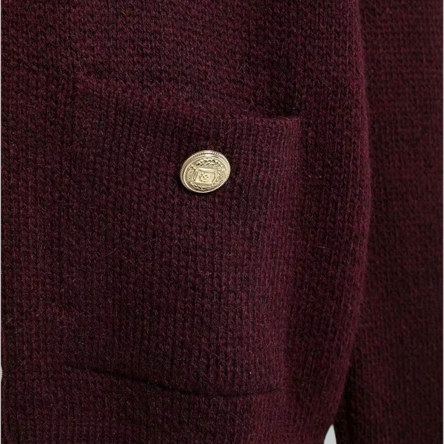 Women's Knit Cardigan with Gold Buttons