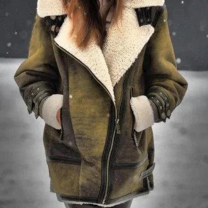 Women's Double Button Winter Trench Coat Elegant