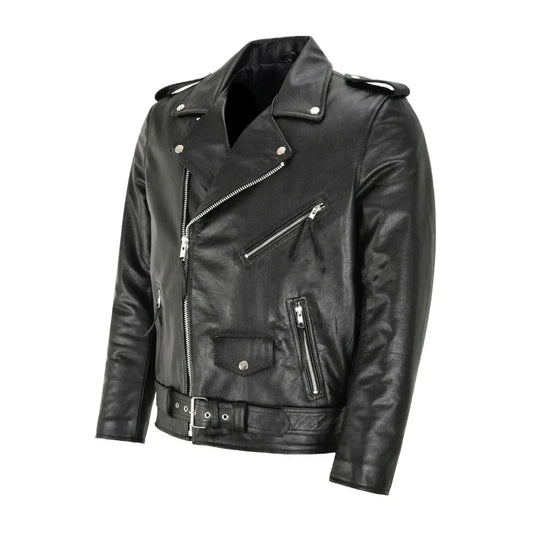 Men's Punk Rock Leather Jacket