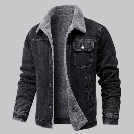 Men's Denim Jacket Fleece-Lined